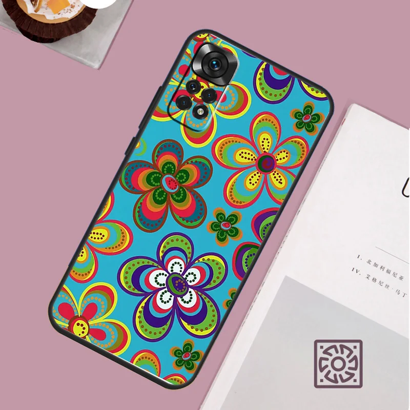 Hippie Daisy Tie-dye Flower Peace Case For Redmi Note 12 10 9 8 11 13 Pro 9S 10S 11S 12S Phone Cover For Redmi 12C 9C 10C 13C