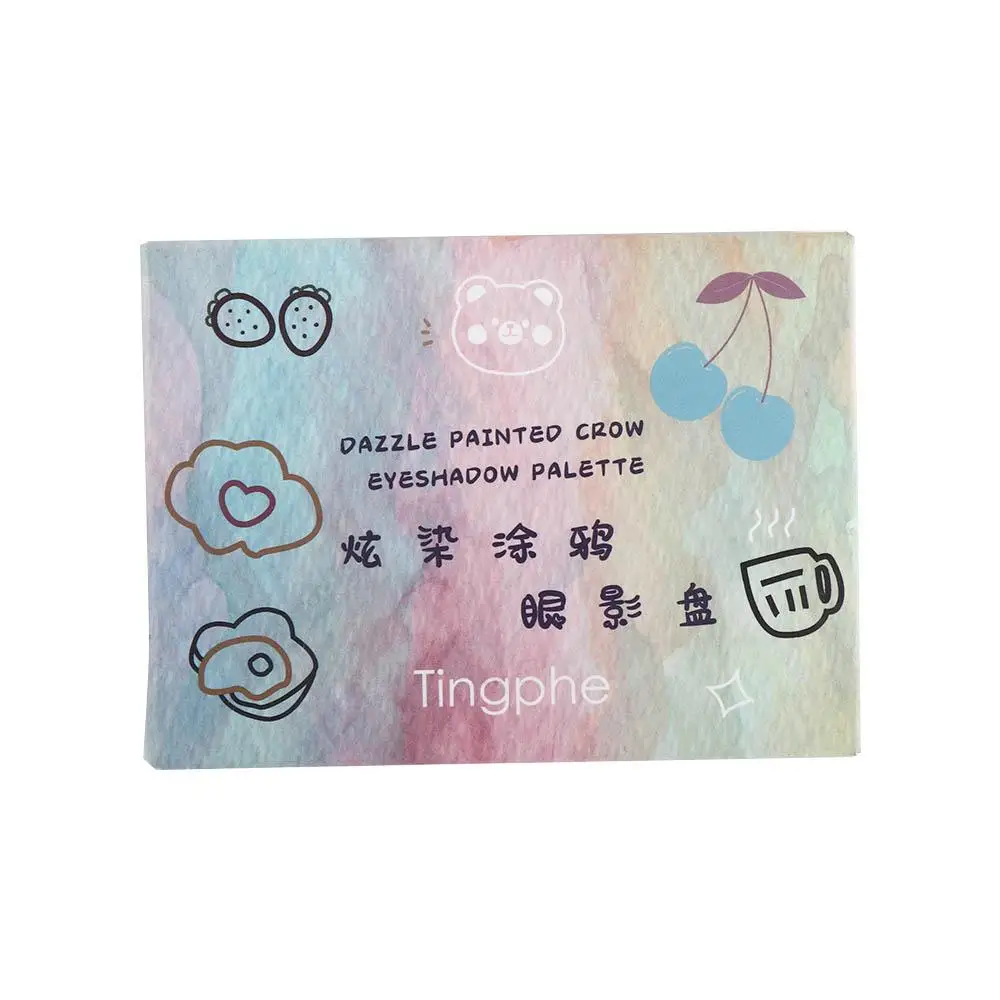 Palette de fards à paupières professionnels, 6 couleurs, imperméable, noir, longue durée, bleu fumé, scintillant, Pigments pour les yeux, quotidien