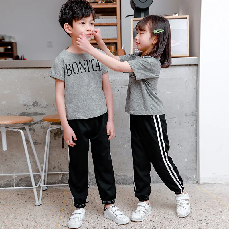 Boys Sportswear Pants Girls Trousers Sports Wear for Kids Toddler Running Loose Sport Pant Spring Autumn Summer Child Sweatpants - view 5