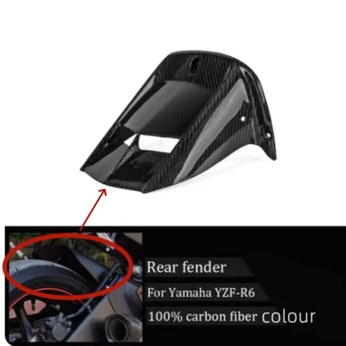 Guardabarros trasero para motocicleta, abrazador de llantas, tablero de salpicadero, parachoques de captura para Yamaha YZF R6 600 2006-2020, accesorios