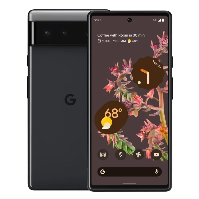 هاتف Google Pixel 6 Pixel6 الأصلي غير مقفول بشاشة 6.4 بوصة وذاكرة وصول عشوائي 8 جيجابايت وذاكرة قراءة فقط 128 جيجابايت NFC ثماني النواة
