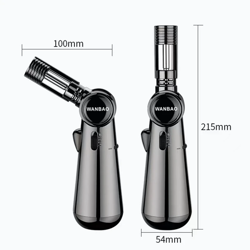 2024 Torch Gas Windproof BBQ Kitchen Cooking Jet Turbo Cigar Lighter High Capacity Spray Gun Jewelry Metal Welding Gifts For Men