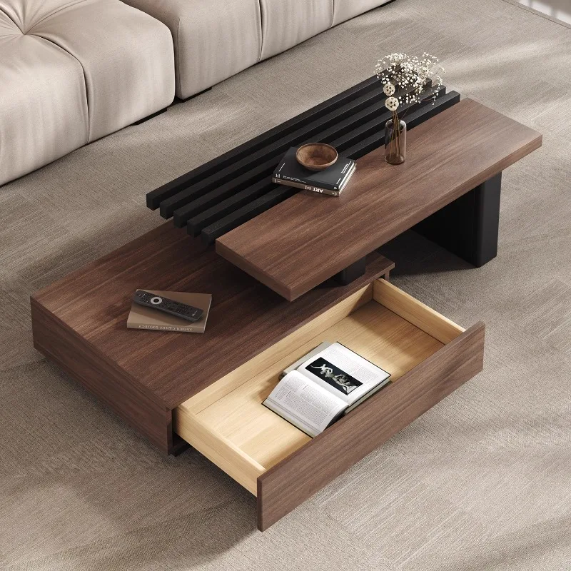 

+--Minimalist Transform Coffee Table Decoration Storage Bedroom Aesthetic Coffee Table Wood Cheap Mesa Auxiliar Home Furniture