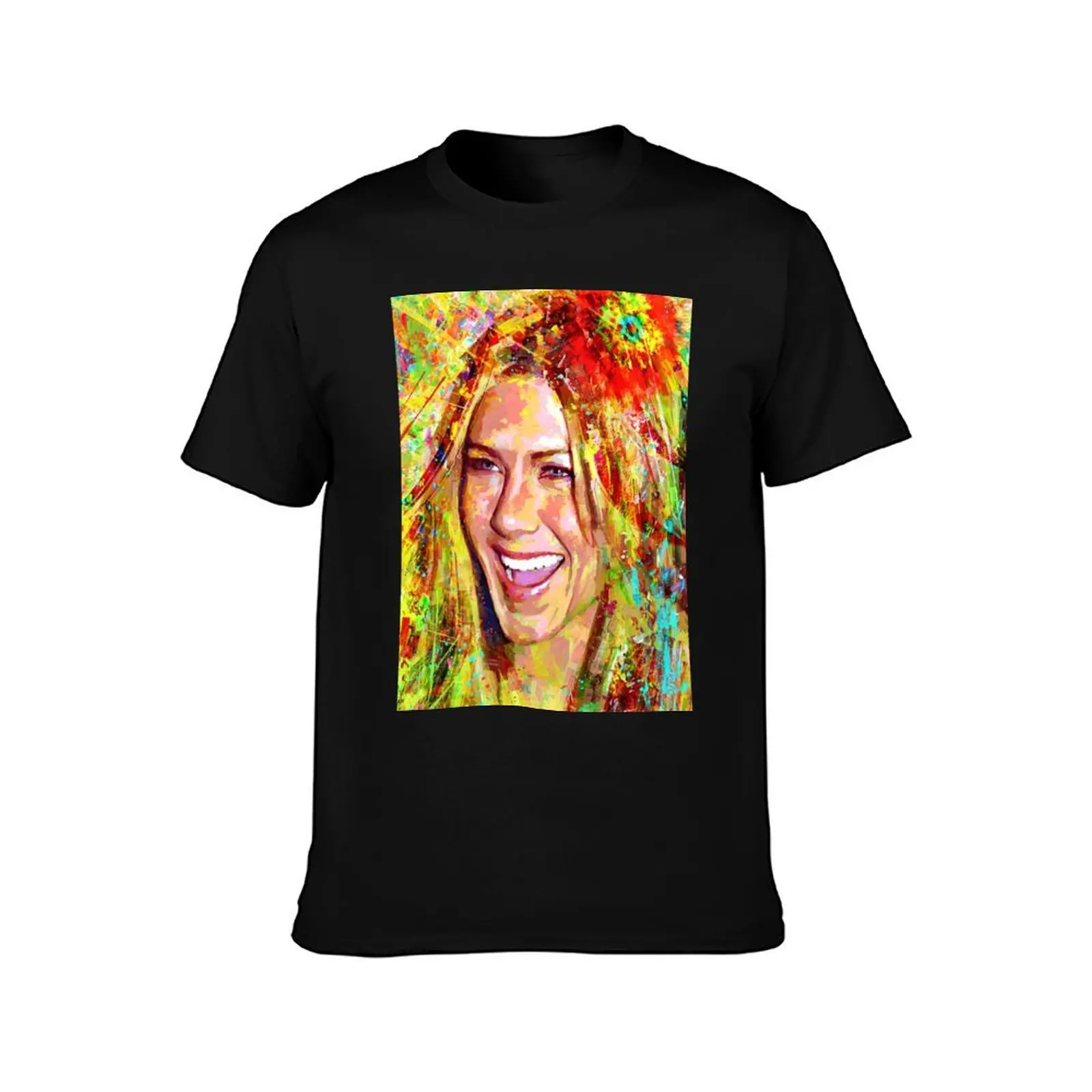 Portrait Jennifer Aniston dream T-Shirt Summer Casual Cotton Tee Oversized Streetwear Tops Vintage Graphic Print 100% Cotton