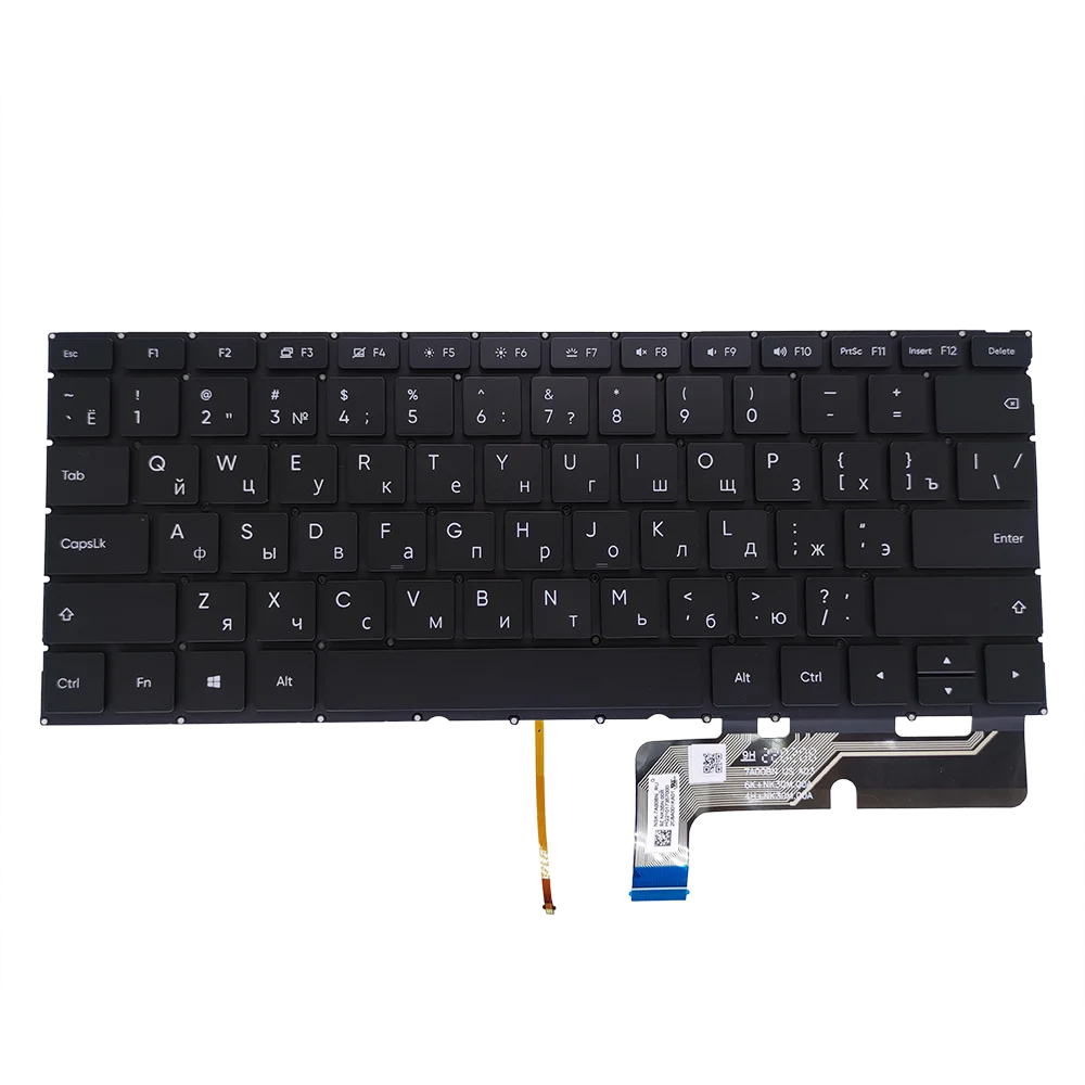 Imagem -06 - Teclado Retroiluminado Russo Notebook Backlight Teclados de Substituição ru Rus Huawei Nsk7a00bn 9z.nk3bn.00r Hq21017357000 Novo