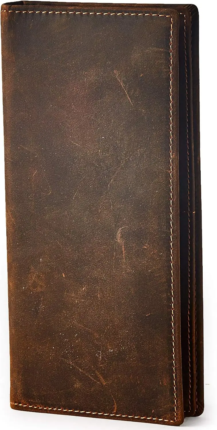 Vintage 100% Genuine Leather Wallet for Men, Bifold Slim Design with RFID Blocking  (Brown)