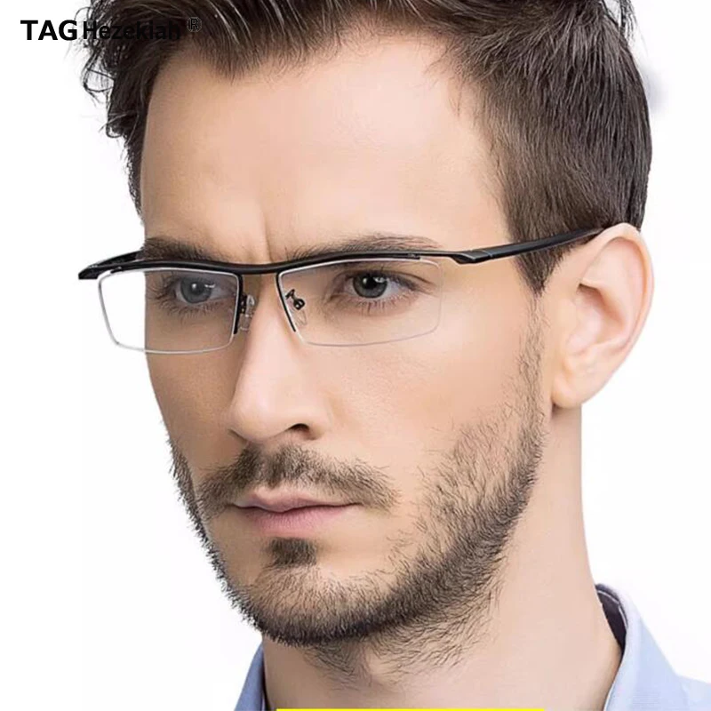 

TAG Hezekiah brand Titanium Glasses Frame Men Retro Eyeglasses Woman Eyewear Myopia Optical Prescription TR90 spectacle Women