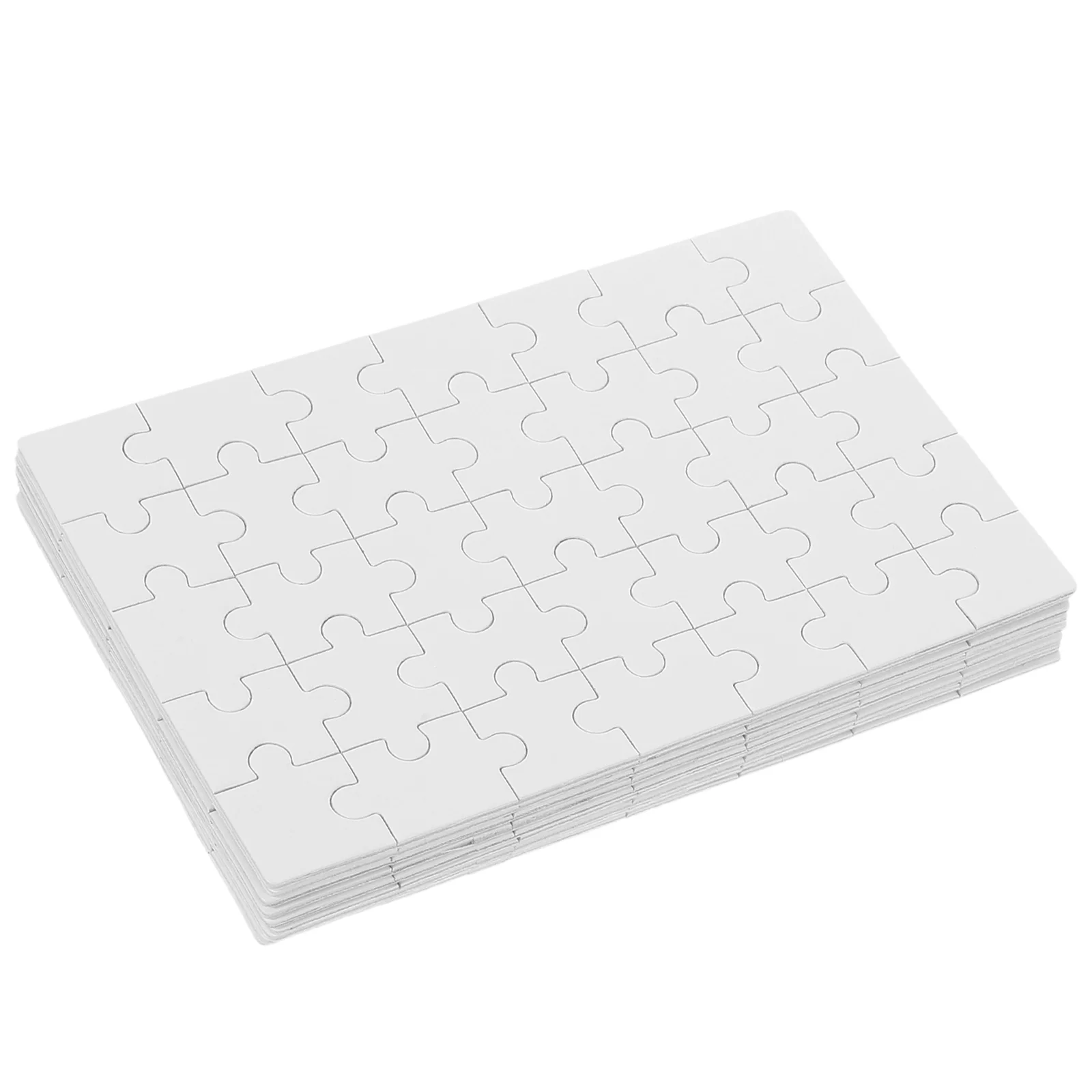 10 Sheets DIY Blank Puzzle Sublimation Puzzles Cognitive Plaything Heat Transfer For Supply Hot Pressing