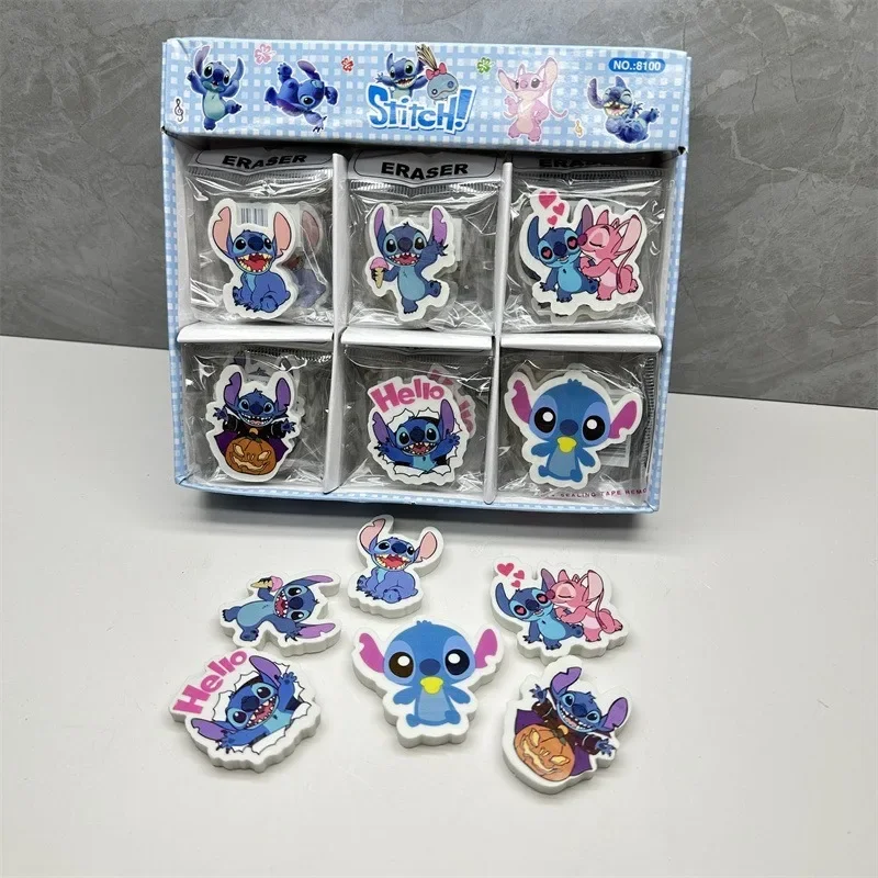 Disney Stitch Eraser Cute Cartoon Anime Stitch Kawaii Portable Child Eraser Learning Supplies Office Supplies Holiday Gifts