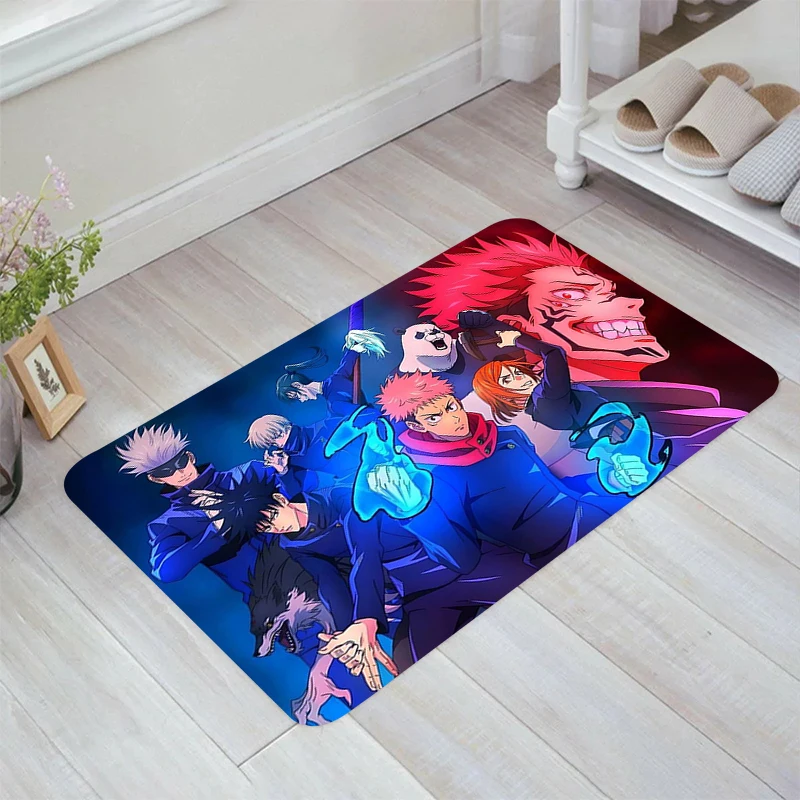 Satoru Gojo Floor Mat Living Room Carpets Home Carpet Entrance of House Rugs Balcony Kitchen Rug Foot Doormat Door Mats Bathroom