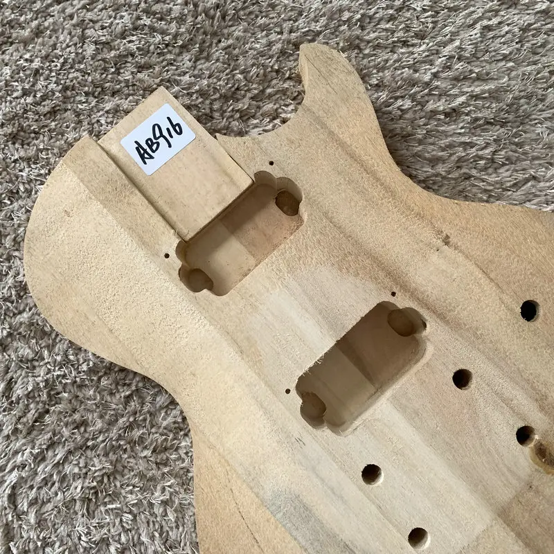 Unfinished LP Guitar Body T-O-M Bridges 2 Humbucker Pickups Right Hand DIY Guitar Parts AB916