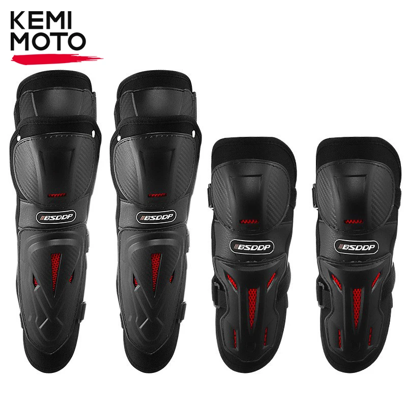 

Motocross Elbow Kneepads Protector Motocycle Elbow Guard knee Pads Windproof Warm Riding protective Gears pads 4pcs/set Black