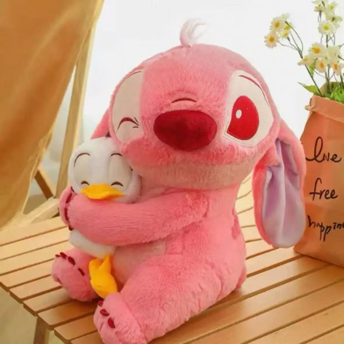 

New23cm Stitch Plush Lilo Doll Cute Duck Stitch Plush Stuffed Kawaii Toy Hug Pillow Christmas Valentine's Day Birthday Gift