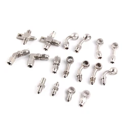 AN3 Motorcycle Motor Bike Hydraulic Brake Oil Hose Line Banjo Fitting m10x1 stainless Steel 10mm New