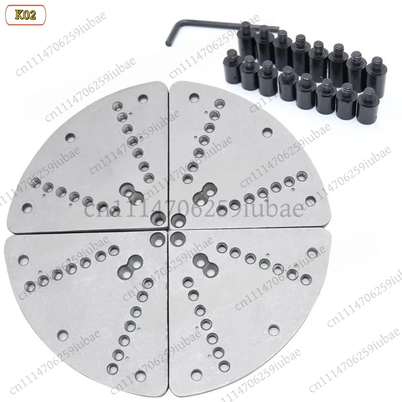 BK 8-Inch Large Flat Jaws for Wood Lathe Chuck, Woodworking Bowl & Plate Turning Accessories, Metal Clamping Jaws - view 5