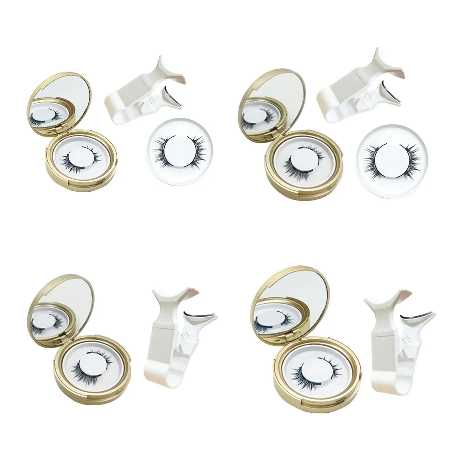 Pestañas con imán Natural 3D, rizador de pestañas magnético que ahorra esfuerzo, herramientas de maquillaje, accesorios para profesionales, niñas y principiantes
