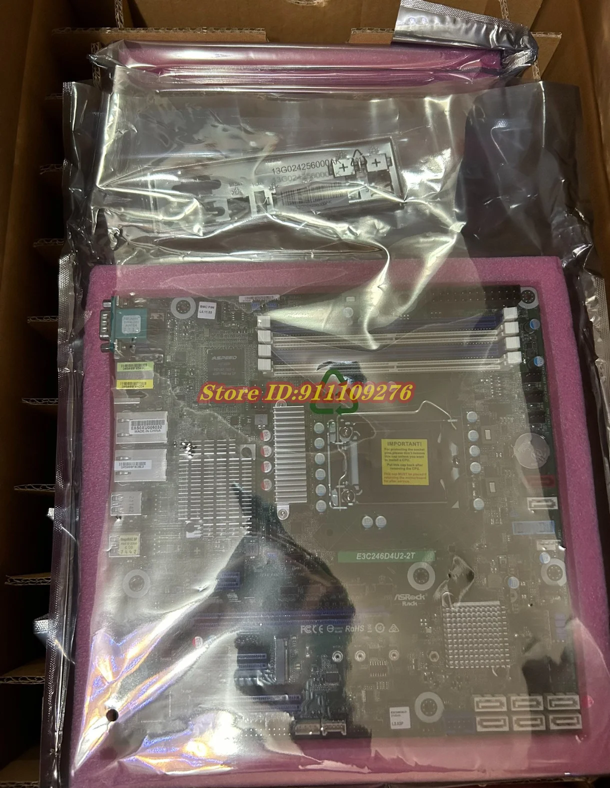

E3C246D4U2-2T для материнской платы ASROCK mATX, процессоров серии E-2100 E-2200, 2 RJ45 (10 Гбит) от X550-AT2