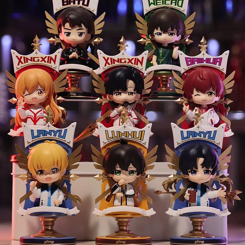 The King's Avatar Ye Xiu Figure Blind Box Double Sided Rotating Character Merchandise Anime Peripherals Collectible Toy Gift