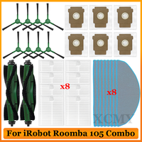 Accessories For iRobot Roomba Combo Essential / 2 Essential, Roomba Vac 2 Essential / 105 Robot Vacuum Cleaner Mop Cloths Part