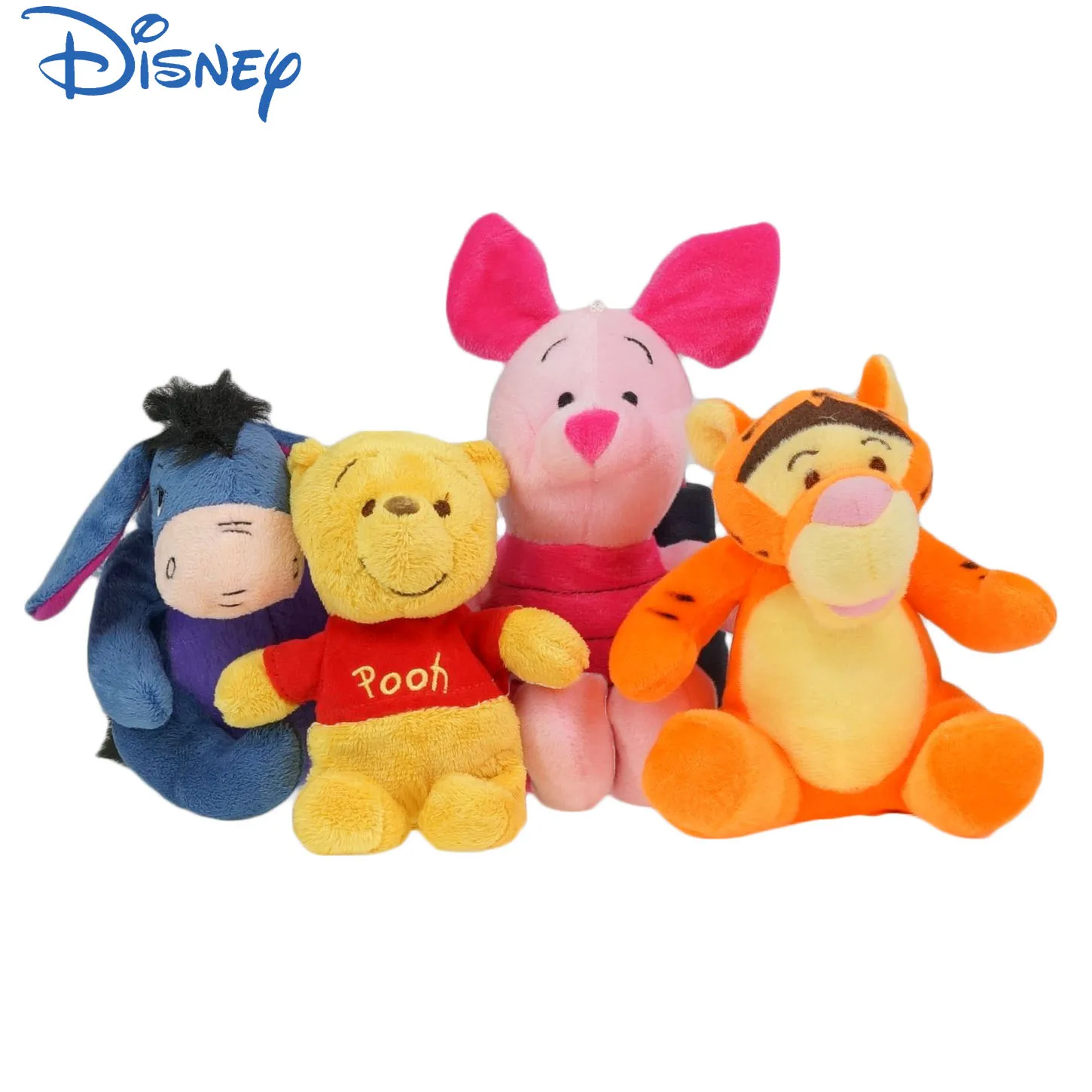 

13-16cm Disney Winnie the Pooh Bear Tigger Piglet Anime Cute Cartoon Plush Dolls Toys Keychain Pendant Kids Birthday Gift