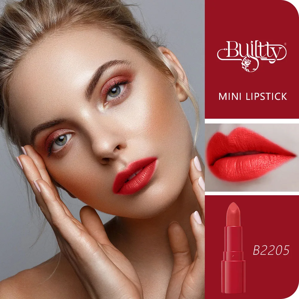 New Korean Makeup Mini Red Lipstick 24 Hours Waterproof Matt Long Lasting Tint Nude Pink Cute Matte Lipstick Beauty