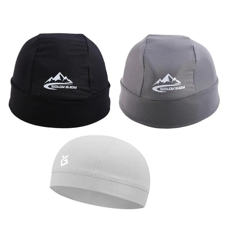 652F Подкладка для шлема с черепом для унисекс, дышащая сетчатая шапка-бини для езды на велосипеде и бега