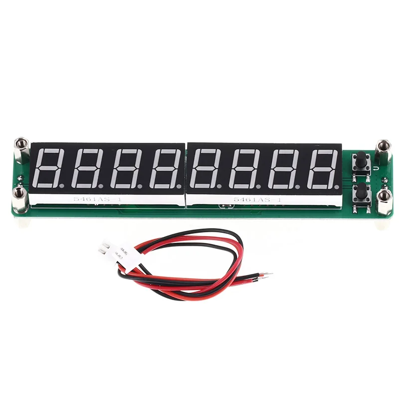 PLJ-8LED-H 0.1MHz To 2400MHz RF Frequency Counter Cymometer Meter Measurement 8 LED Digital Display FOR Ham Radio Amplifier