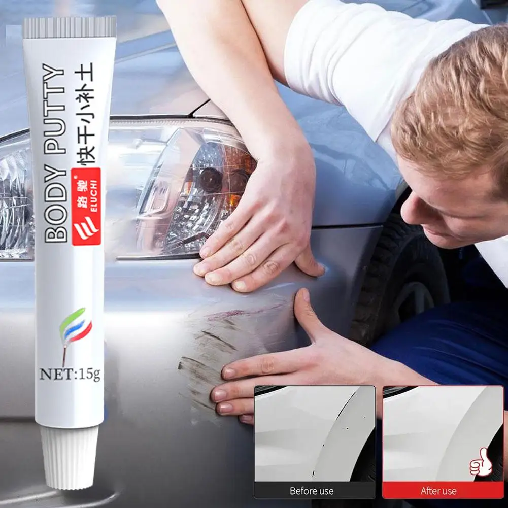 Car Scratch Repair Putty 15g Quick Dry Body Filler Smooth Bubble-free For Small Scratch Under 0.5mm Auto Paint Repair Acces C2g6
