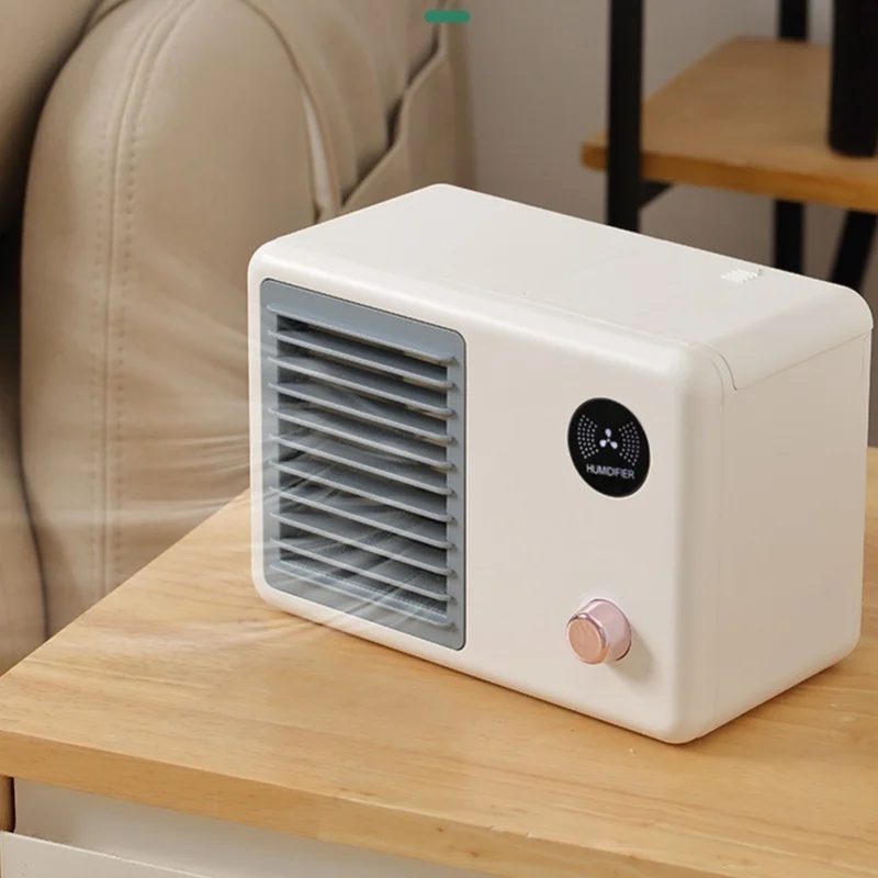 سطح المكتب مبرد الهواء مروحة مكيف الهواء الصغيرة USB مروحة شخصية مبرد الهواء الهادئ مروحة التبريد 3 سرعات مروحة التغشية لغرفة المنزل #1