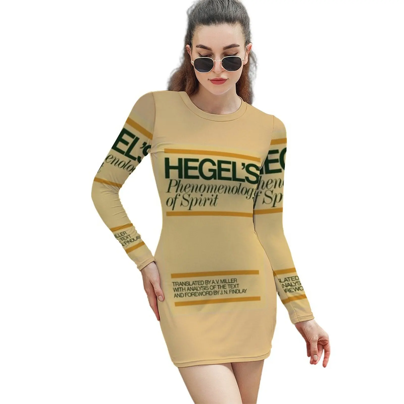 

Hegel-Phenomenology of spirit Long-Sleeved Sheath Dress dress summer