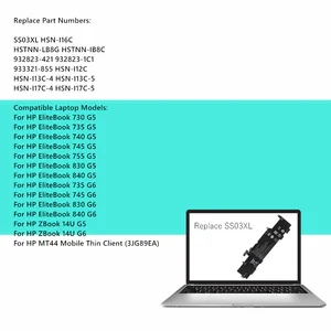 Batería de laptop SS03XL para HP EliteBook 730 735 740 745 755 830 840 G5 HSTNN-LB8G HSTNN-IB8C HSN-I12C HSN-I13C HSN-I16C 8 Mejor batería de ventas HP EliteBook 840 - №3