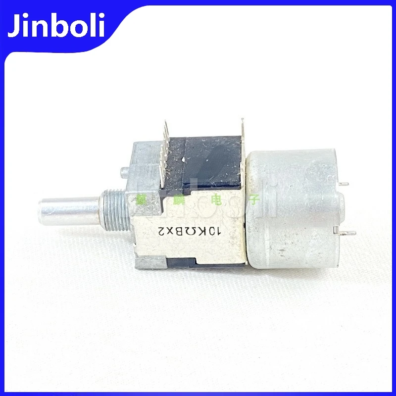 1PCS B10K×2 Remote Control Motor Potentiometer Single Row 8Pins Power Amplifier Audio Volume Control