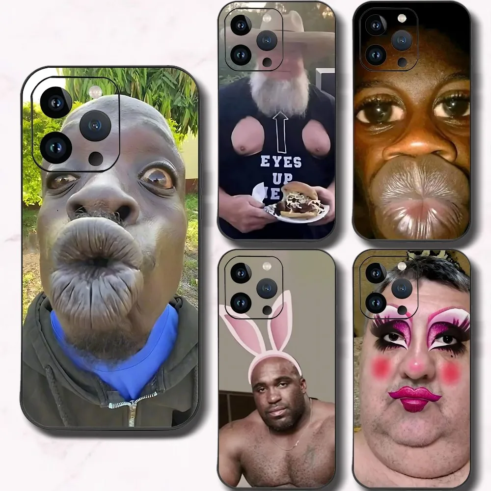 Ugly Man Funny Phone Case For Iphone 15 11 13 14 15 16 Pro Max 7 8 Plus X Xr Xs Max Se2020 12mini Cover Case