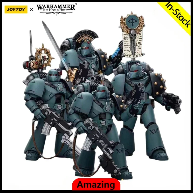 

[In Stock] JOYTOY Warhammer 40K 1/18 Sons of Horus MKIV Tactical Squad Team 4-person Anime Action Figure Model Toys Collection
