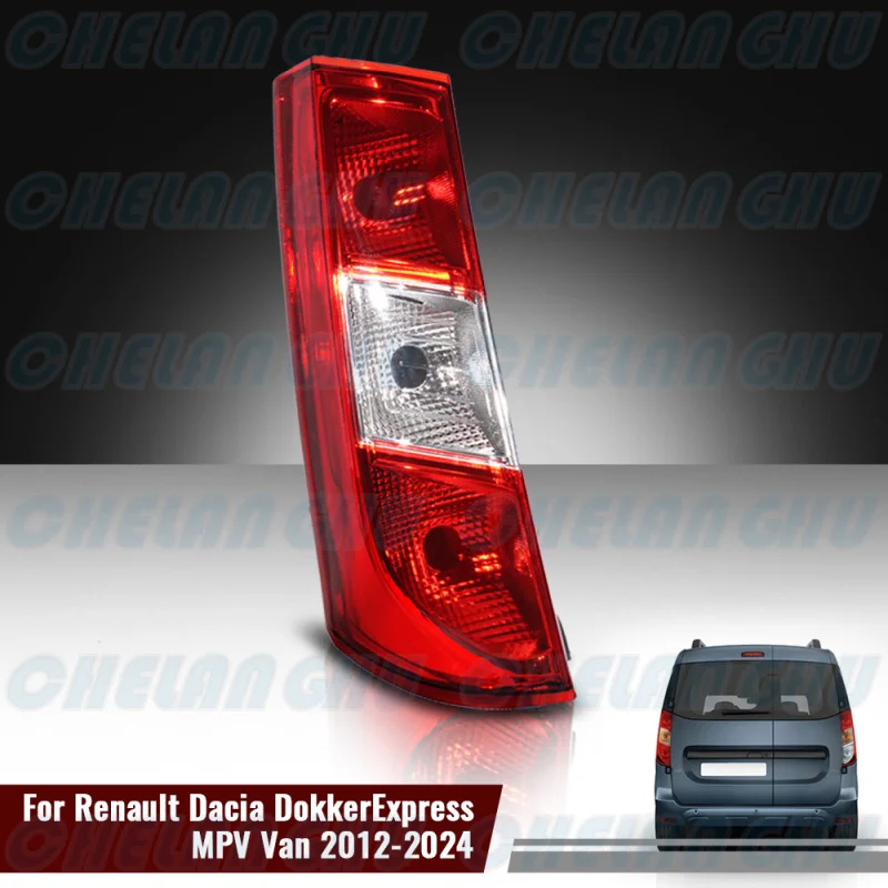 

For Dacia Dokker Express MPV Van 2012 2013 2014 2015 2016 2017 2018 2019 2020 2021 2022 2023 2024 Left Side Tail Light Rear Lamp