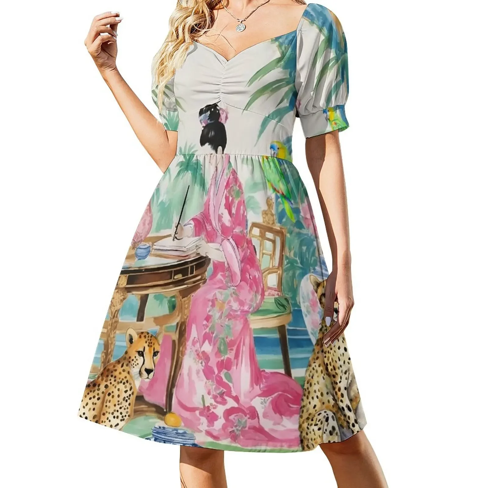 The Writer’s Den, whimsical chinoiserie painting Sleeveless Dress summer dress for women 2025 prom dresses 2025 Dress