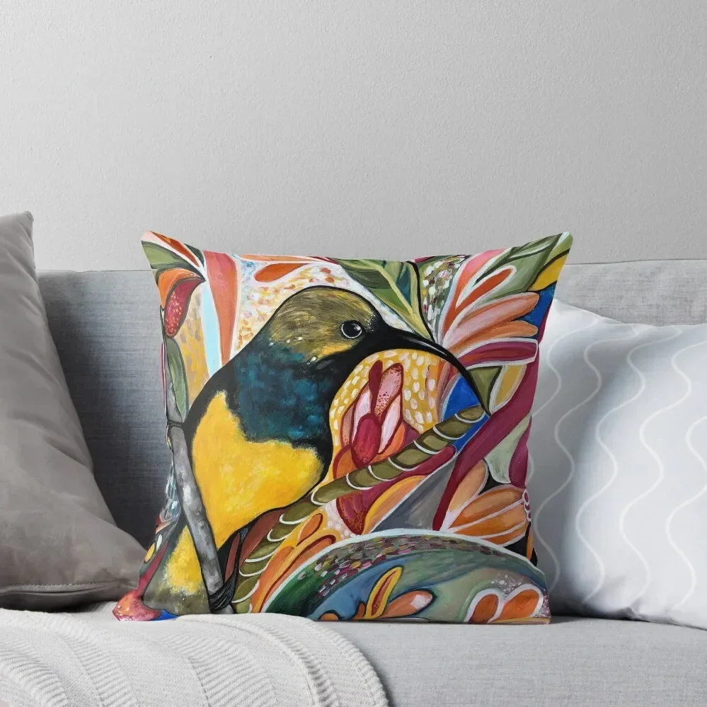 

Lyric - Sunbird Throw Pillow autumn decoration Decorative Cushions Covers For Sofas Sofa Decorative Covers pillow