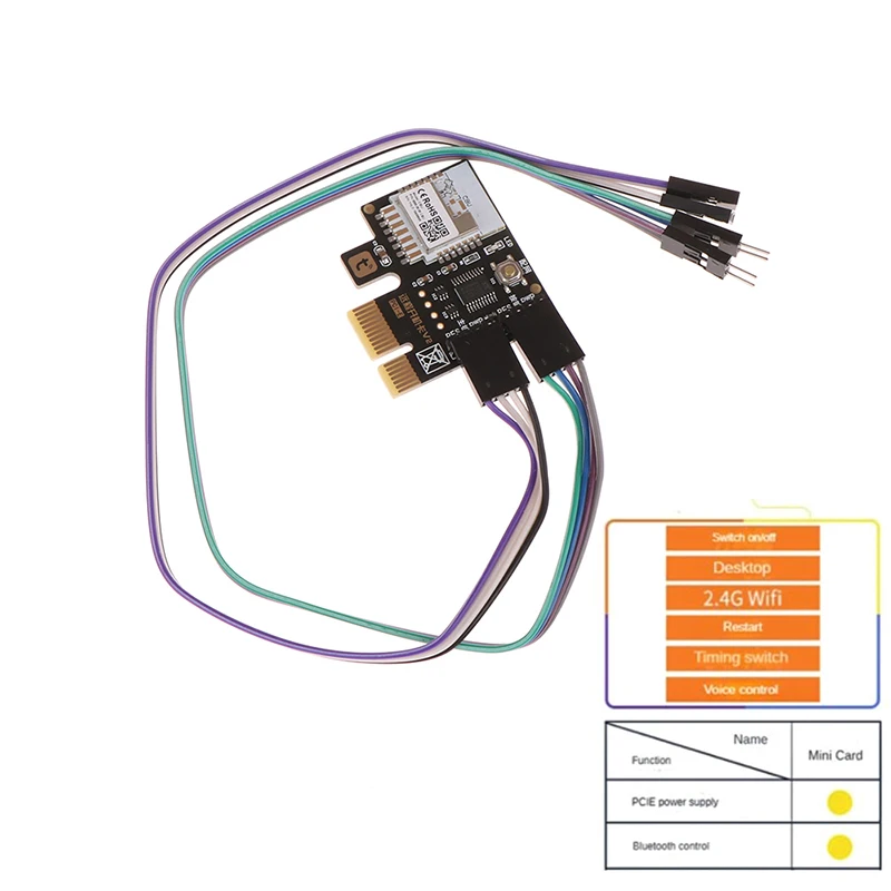 A3 Tuya Wifi PC Power Switch Desktop Computer Remote Boot Startup Card Telecommuting PICE MINI Card