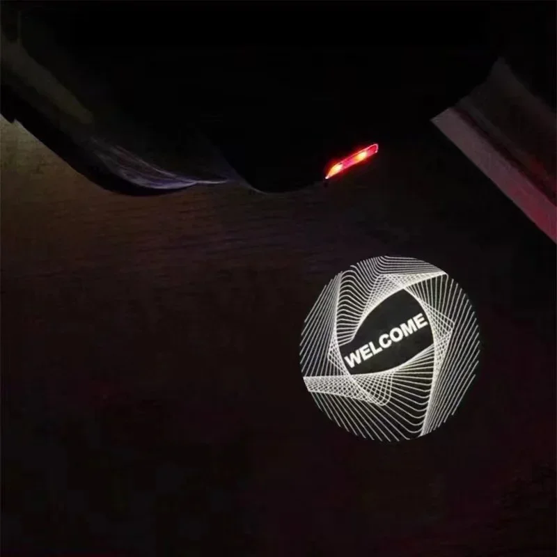 

2X Auto Logo Welcome Lamp LED Car Door Light Courtesy Shadow Emblem For Citroen C4 2004-2024 C4L 2006-2015 C4 Picasso 2006-2024