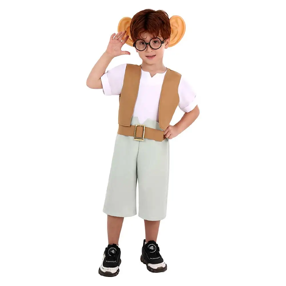 Big Ears Mouse Kids Cosplay Costume Friendly Cartoon Giant Costume Cute Big Ears Tall Man Book BFG Tale Giant Halloween Suits