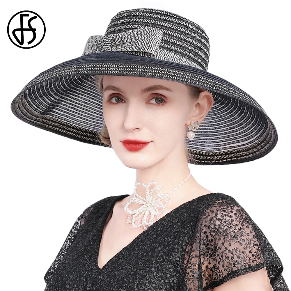 fs-2025-noir-grand-grand-kentucky-derby-chapeau-the-fete-fascinateurs-pour-femmes-elegant-exterieur-parasol-ete-chapeaux-sombrero-mujer
