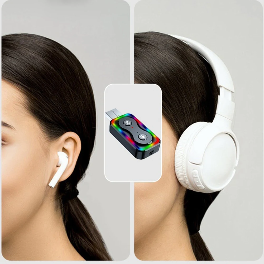 BT5.3 Bluetooth-адаптер для автомобильного Aux-кабеля с разъемом 3,5 мм (Q1)_BSH