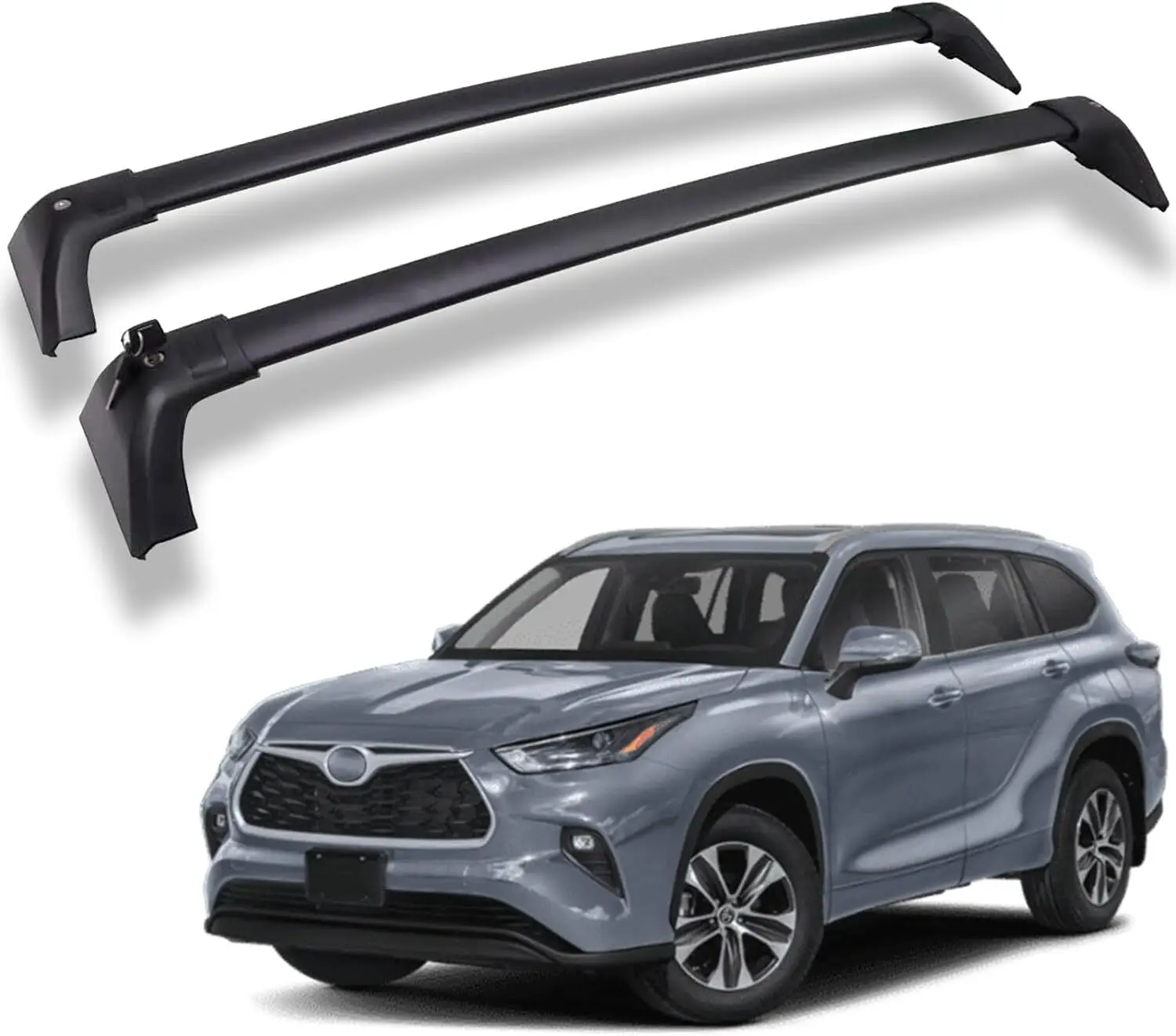 

Lockable Cross Bars fit for 20-24 Toyota Highlander XLE XSE Limited Platinum