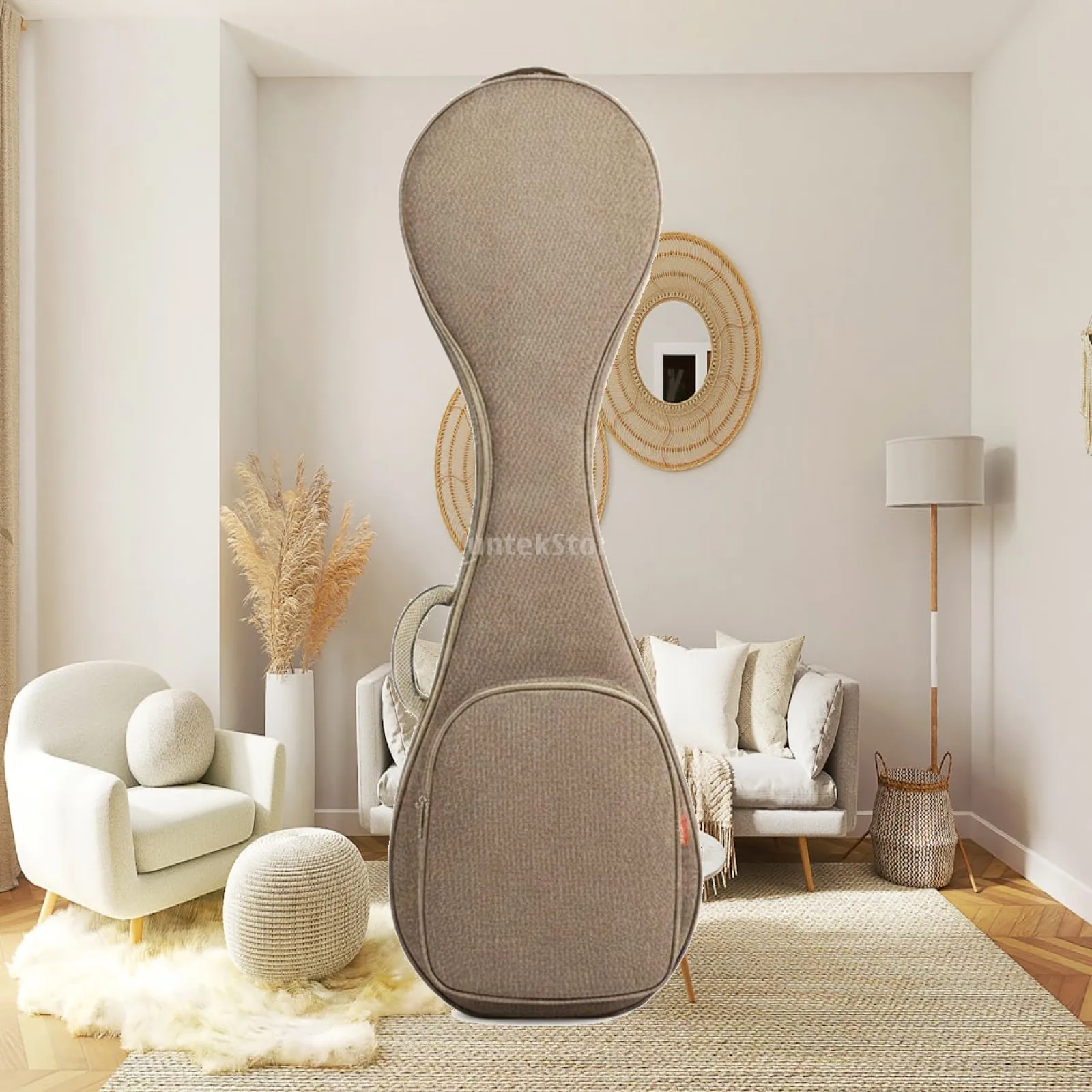 Water Resistant Pipa Bag for Chinese Lute with Thick Padding Ergonomic Shoulder Strap Reinforced Grip and Compact Storage Design
