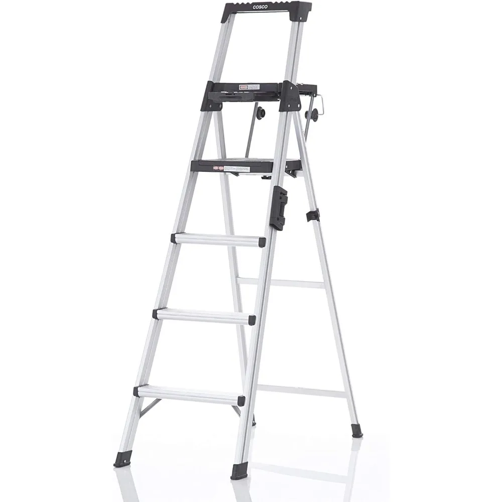 COSCO 6-foot Signature Series Aluminum Step Ladder, Type 1A, 300 lb. Capacity