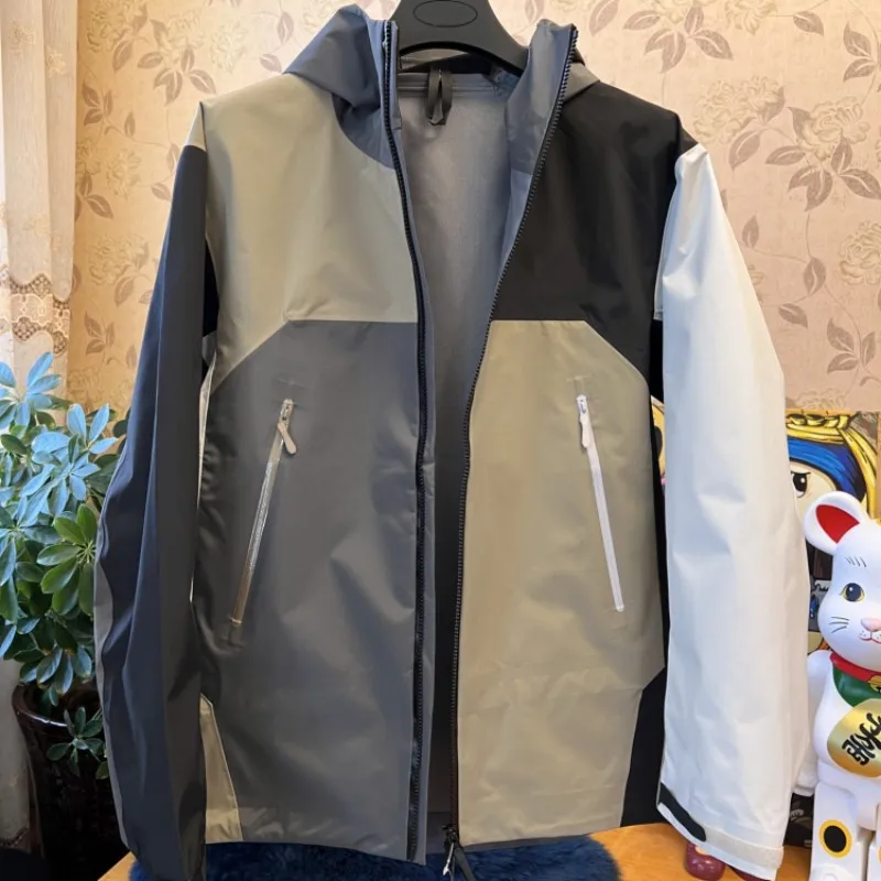 Frühling und Sommer Männer und Frauen Kapuzen jacke y2k Freizeit jacke Farbe passen im Freien Pastinaken Mode Kleidung Bewegung Mantel