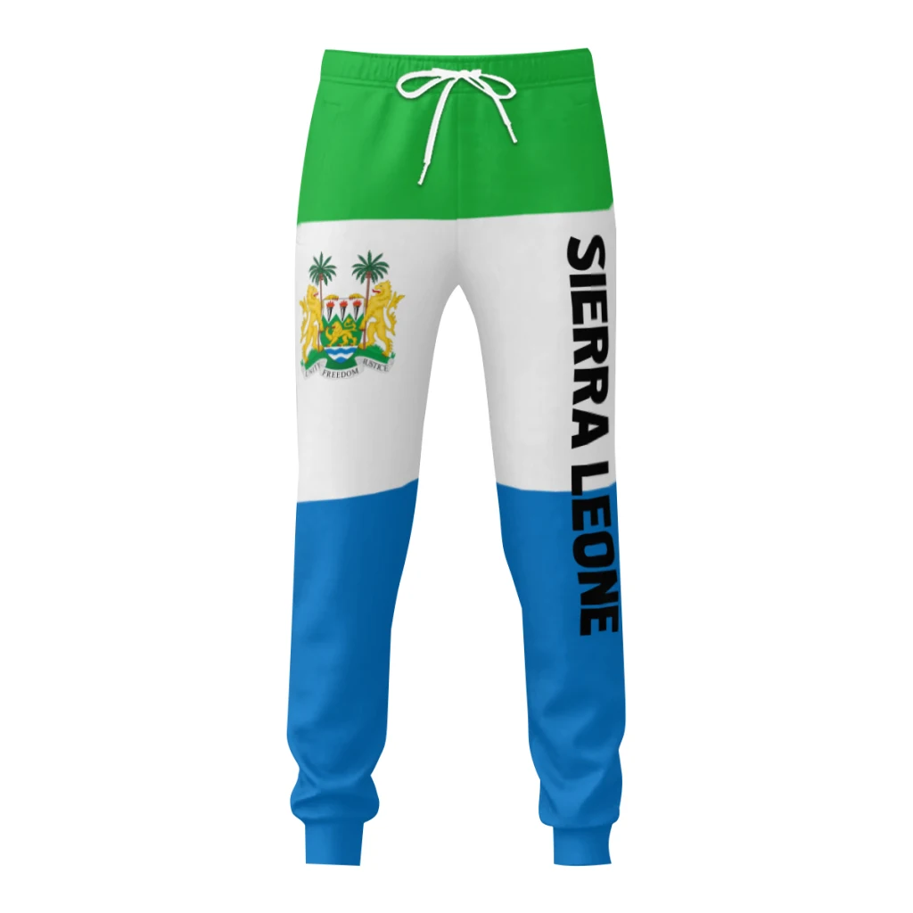 

Sierra Leone Flag Mens Sweatpants with Pockets Joggers for Men Sports Casual Sweat Pants With Drawstring