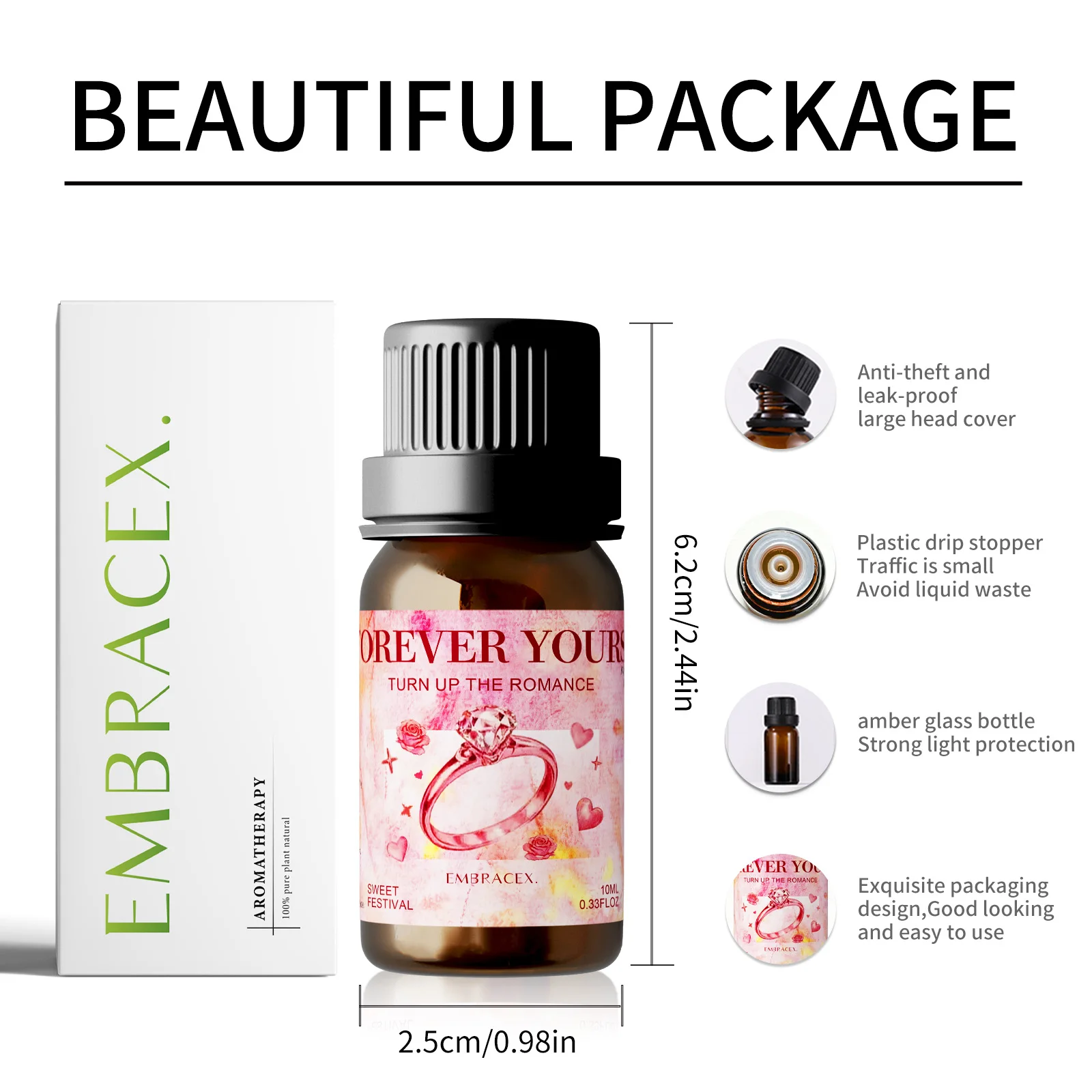 10 مل زيت عطري لـ Forever Yours زيت عطري ممتاز هدية عيد الحب - رائحة رومانسية متبلة لشخص خاص يدوم طويلاً #4