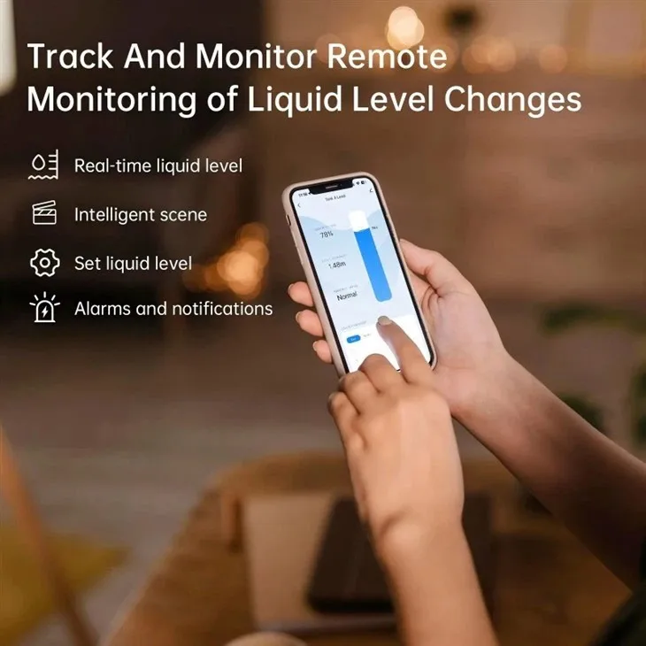 EPTTECH TLC2326LS-WL-Lora Remote Tank Pump Controller Tuya Wireless Non-contact Ultrasonic Tank Fuel Liquid Leak Lever Sensor