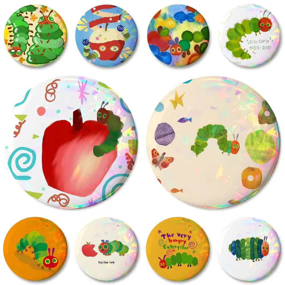 The Very Hungry Caterpillar Round Badges Can Be Used To Decorate Clothes And Backpack Pins